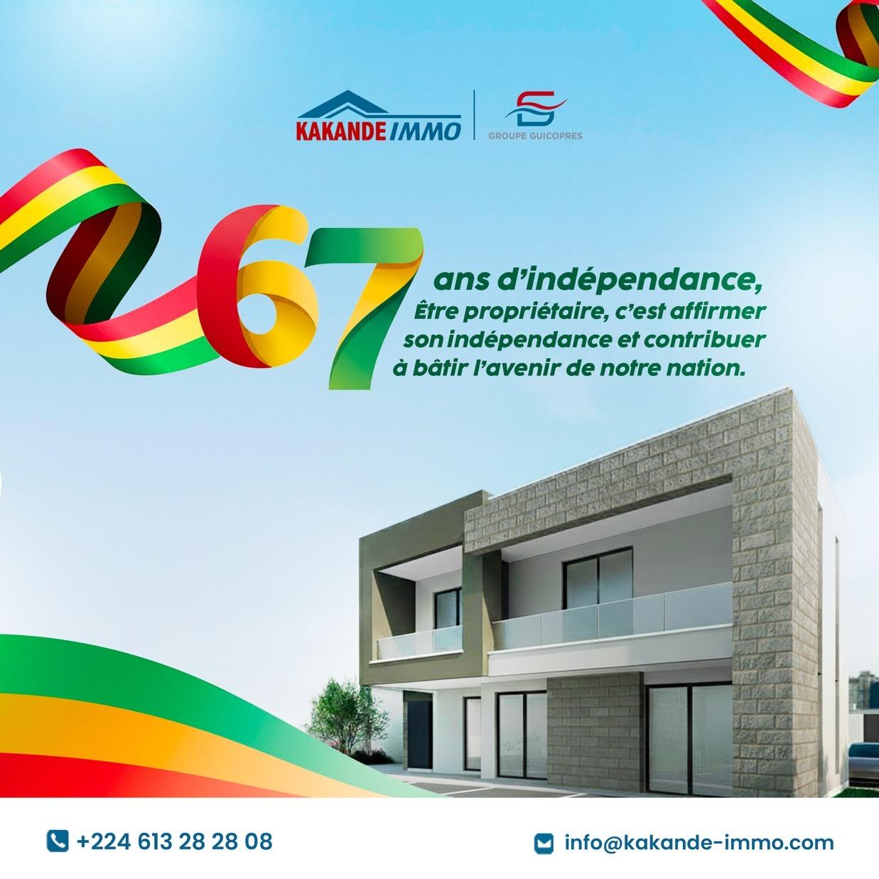 Kakandé Immo — 67 years of independence